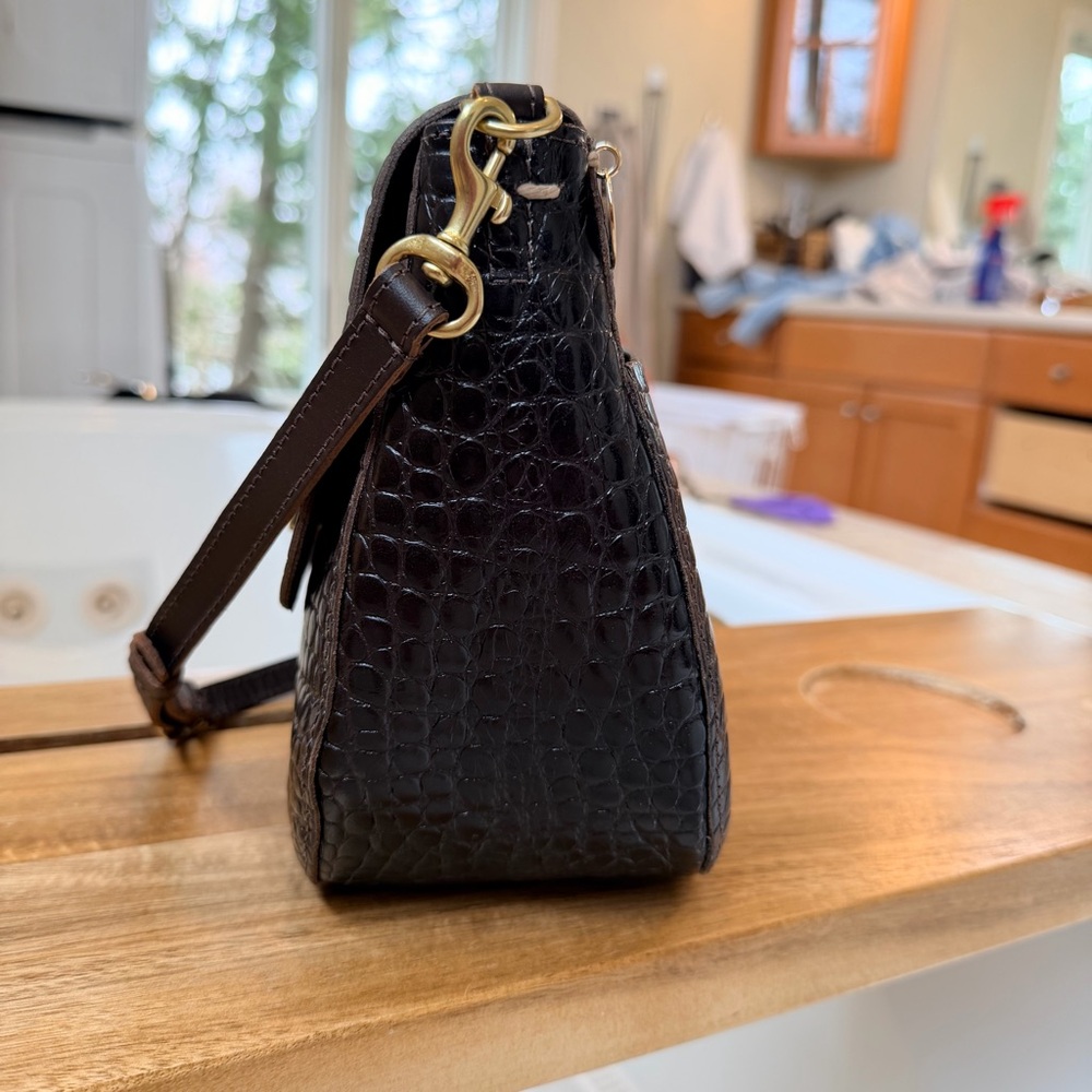 Clare V Turnlock Louis - Kalamata Croco Original: $445 - Picture 9 of 12